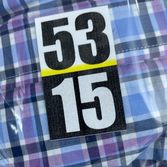 Jos. A. Bank Traveler Mens Long Sleeve Plaid Shirt  Fit L  5315 - Picture 6 of 7